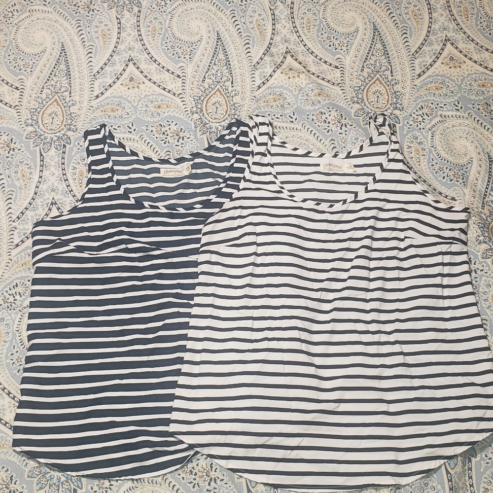 2 striped blouses